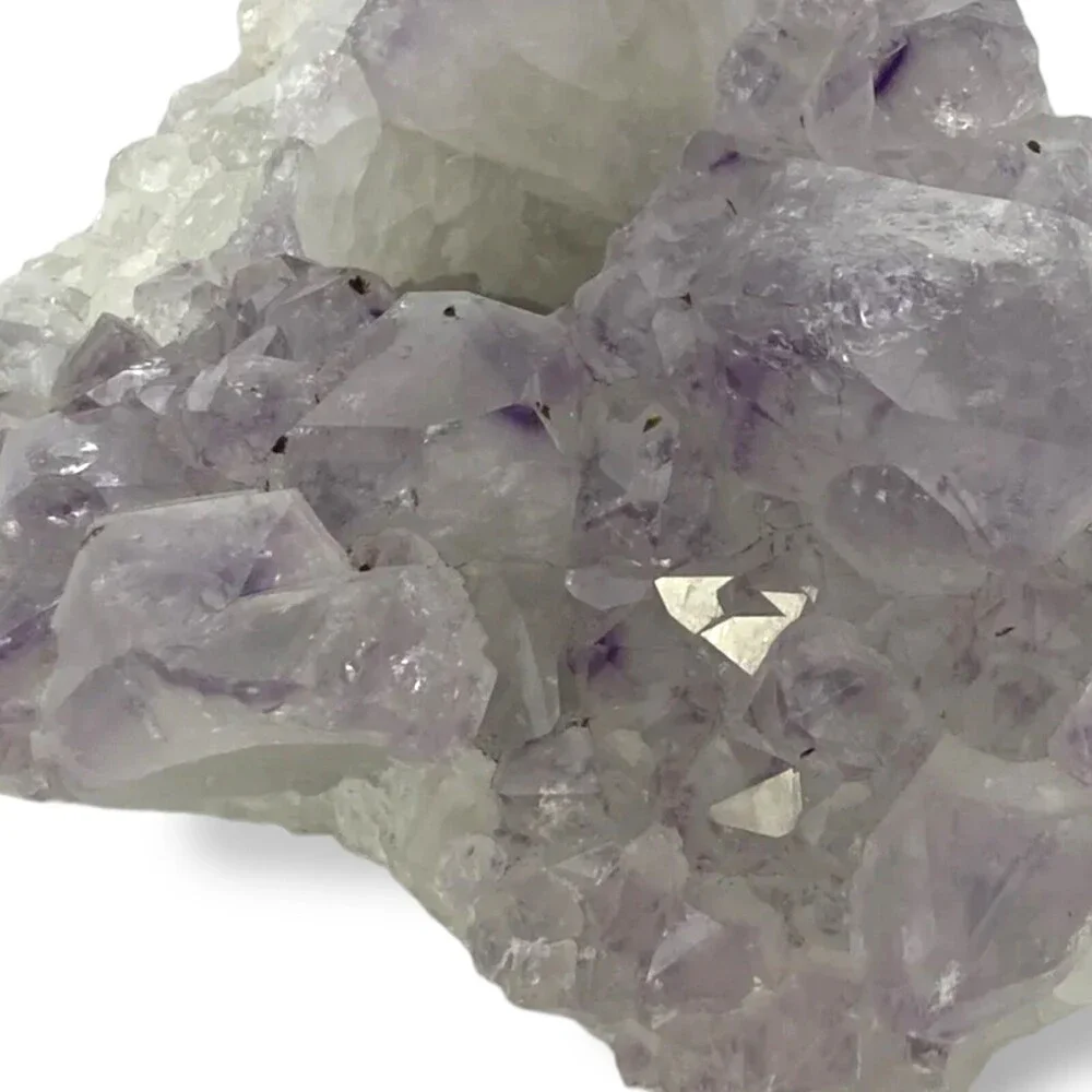 2.88 LB Natural Rough Raw Amethyst Crystal Cluster Reiki Tea Light Candle Holder